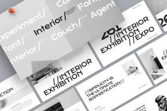 Experimental Font PowerPoint Template